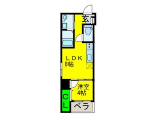 F maison SQUARE Ⅰ番館の物件間取画像